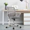 thumbnail image 3 of Home Office Mid Back Mesh Ergonomic Computer Chair with Height Adjustable, Grey, 3 of 7