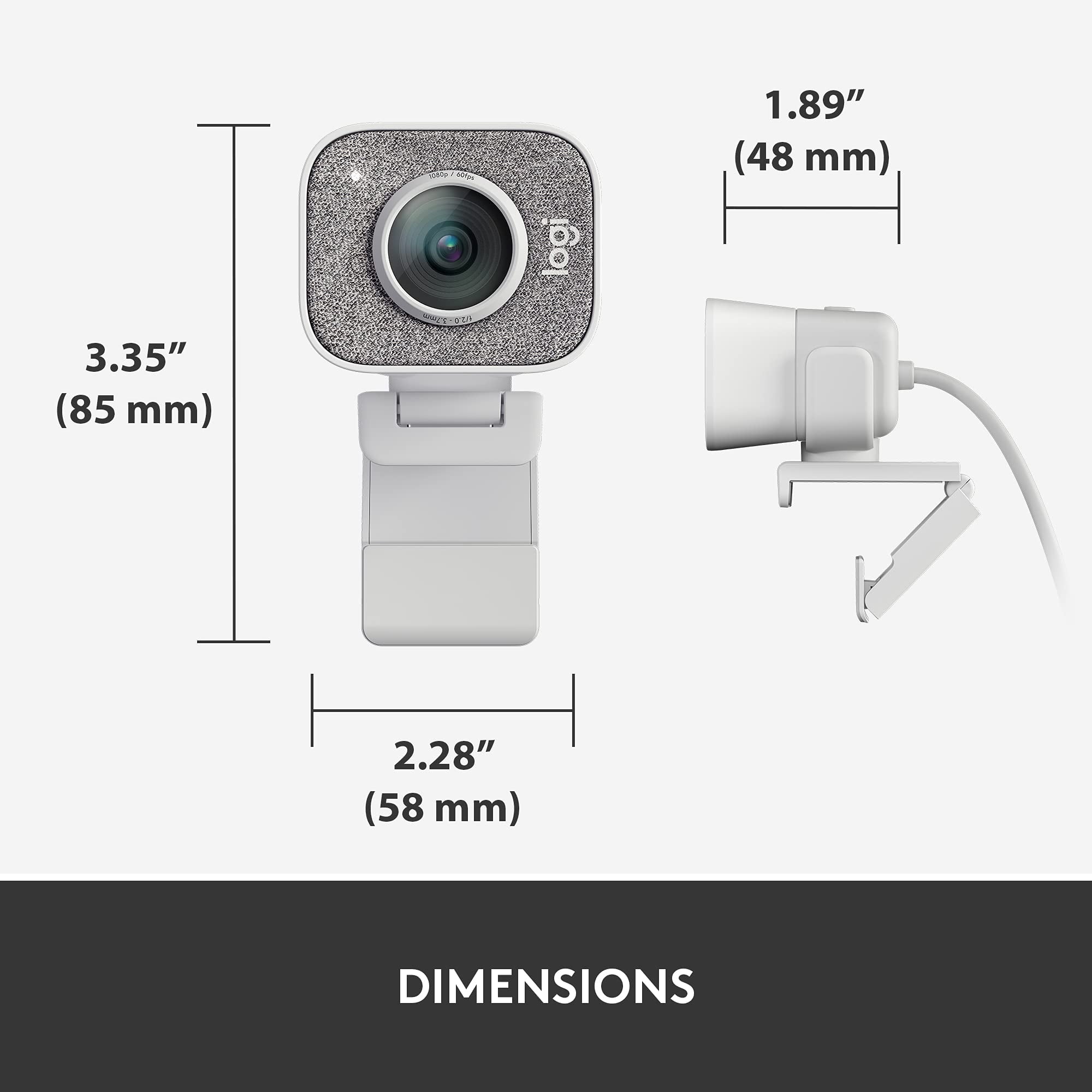 lo gi  StreamCam Webcam 1080p  Smart Auto-Focus, for PC/Mac