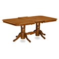 thumbnail image 2 of East West Furniture Napoleon 9-piece Dining Set with Linen Seat in Saddle Brown, 2 of 4