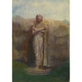 thumbnail image 2 of John La Farge 14x18 Black Ornate Wood Framed Double Matted Museum Art Print Titled - Colossal Statue of Ananda, Near the Ruined City of Pollanarua, Ceylon (1891), 2 of 5