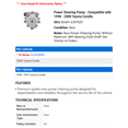 thumbnail image 2 of Power Steering Pump - Compatible with 1998 - 2000 Toyota Corolla 1999, 2 of 2