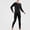 Black, variant on WAVSUF Thermal Base Sets for Men's Long Sleeve Round Neck Undershirt and Leggings Winter Basic Stretchy Sets 2 Piece Black XL