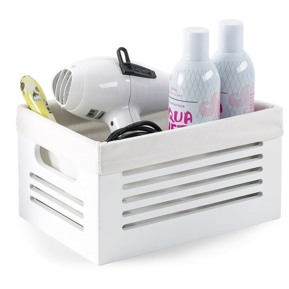 Wooden Storage Bin Toilet Paper Basket Storage Decorative Vanity