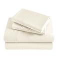 thumbnail image 2 of BNM Egyptian Cotton 300 Thread Count Sheet Set, King, Ivory, 2 of 10