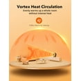 thumbnail image 2 of Paris-Rhône 2-in-1 Vortex Heater with Air Circulation Fan, Electric Space Heater with 2 Heat and Fan Modes, 60°Wide Tilting Angle, Tip-over and Overheat Protections, Portable Heater for Home Office, 2 of 7