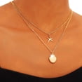 thumbnail image 5 of YYKihy Layered Necklace Chain Boho Pendant Necklaces Beach Costume Jewelry For Women, 5 of 8