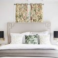 thumbnail image 4 of Vintage Plant Kitchen Curtains Short 54 Inch Length, Boho Botanical Flowers Green Leaf Ferns Grommet Top Bedroom Living Room Curtains, Light Filtering Cafe Curtain Drapes 2 Panels Set 84''x54'', 4 of 9