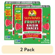 (2 pack) Sun-Maid® Fruity Raisin Snacks Sour Watermelon 7-Count Box/.7oz Pouches