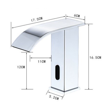 Automatic Sensor Touchless Faucet Bathroom Basin Sink Cold Water Brass Tap Bathroom Sink Faucet Touchless Auto Sensor Basin Faucet Water Tap Hands Free Automatic Sensor Touchless Bathroom