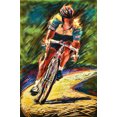 thumbnail image 1 of Bicyclist - CANVAS OR PRINT WALL ART, 1 of 1