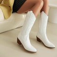 thumbnail image 3 of Mid Heeled Pointed Knight Boots Shoes for Women Girls, 3 of 7