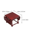 thumbnail image 2 of SUTENGDA Small Table Dining Tables Handmade Model Child 12.3X7.8CM Brown, 2 of 8
