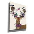 thumbnail image 2 of Epic Graffiti 'Deer Birdkeeper, Tropical Bird Nests' by Fab Funky Canvas Wall Art, 20"x24", 2 of 3