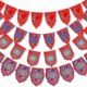 thumbnail image 1 of Eid Party Decoration Supplies Triangle Flag, Eid Mubarak Red Pennant Banner for Wall Decor, Party Hanging Bunting Banner for Eid Wedding Home Ramadan, 1 of 4