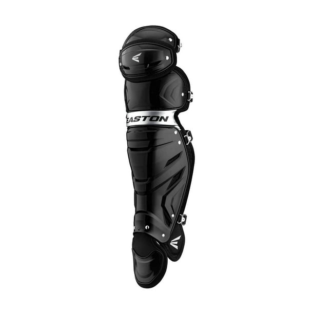 EASTON GAMETIME Catchers Leg Guards, Intermediate, Black