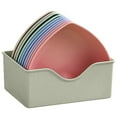 thumbnail image 6 of Falx Lightweight Adult Teen Child Tableware Plates, Wheat Stalk Pink, 417.77 g, Set of 10, 6 of 8