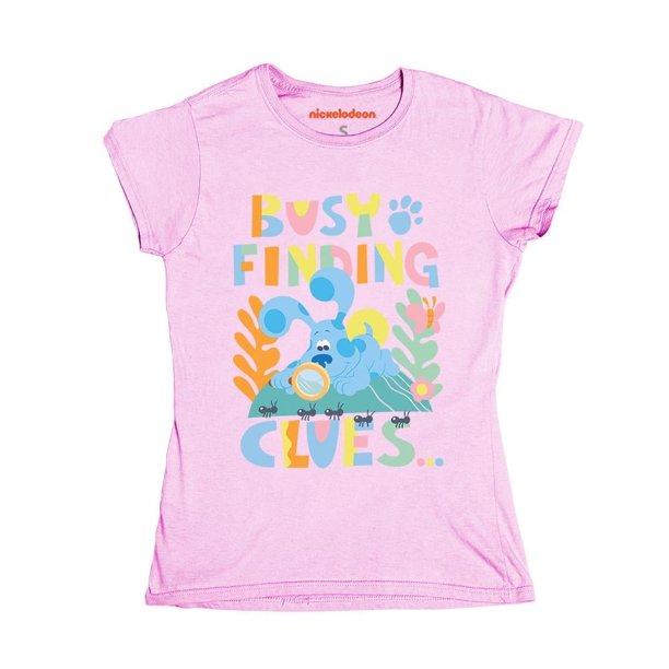 Playera Fan Army Blue´s Clues Talla 6 Manga Corta con Estampado Busy Finding Rosa