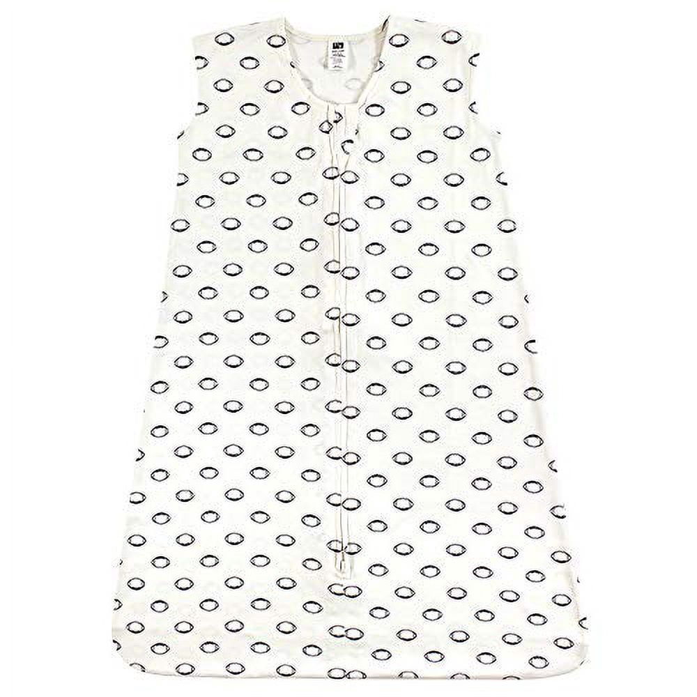 Hudson Baby Infant Boy Cotton Sleeveless Wearable Sleeping Bag, Sack, Blanket, Football, 12-18 Months