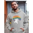 thumbnail image 2 of Live With Pride Polar Bear. Hoodie Men -Smartprints Designs, Male Small, 2 of 4