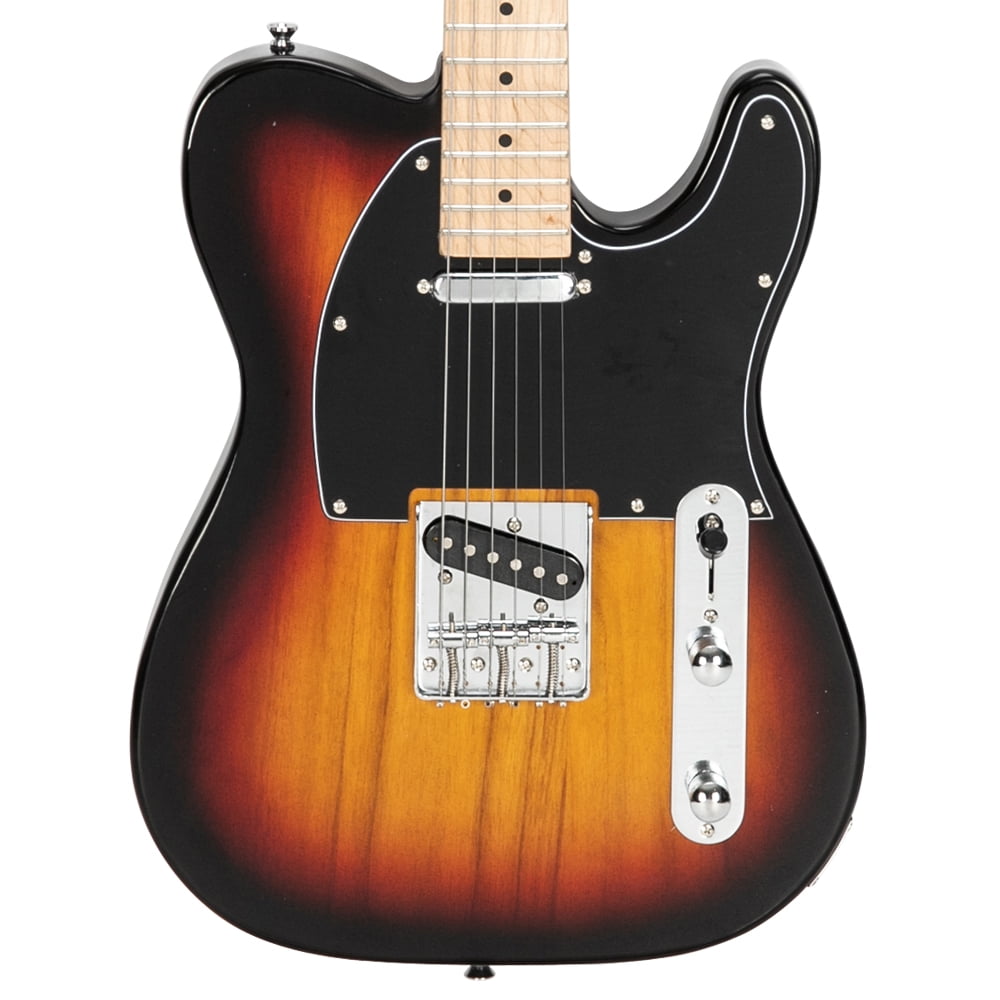 Private Jungle 39" inch Full Beginner Starter kit Maple Fingerboard GTL Electric Guitar SS Hardware Pickup,Sunset Color