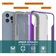 thumbnail image 3 of Designed for iPhone 13 Pro [Avenger Defense Series] Protective Military Grade Cover W/Aluminum Frame [Clear, 3 of 5
