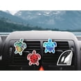 thumbnail image 5 of WIRESTER 4pcs Car Air Freshener Fragrance Vent Clip Interior Decoration for Cars with Lemon Scented Pad - Galaxy Sea Turtle & Blue Sea Turtle & Red Turtle & Orca Killer Whale, 5 of 6