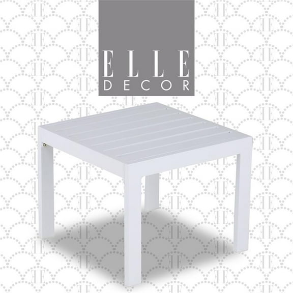 Elle Decor Paloma Outdoor Side Table White