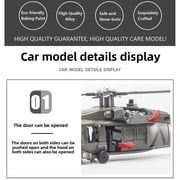 UH-60 Black Hawk Helicopter Model, Alloy Military Helicopter Replica 1:64 Scale, Static Aircraft Display Model with Stand, Collection, Decoration, Perfect Gifts