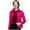 A-Hot Pink86, variant on Bibifish Women's Down Jackets Warm Lightweight Jackets Collared Long Sleeve Zip Up Coats Slim Fit Winter Windproof Short Down Coats