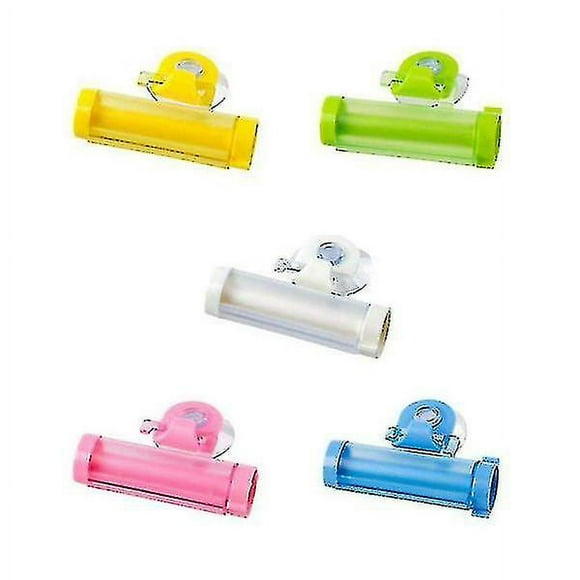 Toothpaste Tube Squeezer Bathroom Dispenser Household Merchandises Stocking Organizerrandom Color5pcs
