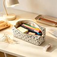 thumbnail image 5 of Small Cute Pencil Case, Flower Design Cotton Portable Pencil Holder, Vintage Floral Art Pouch, Stationery Case, 5 of 5