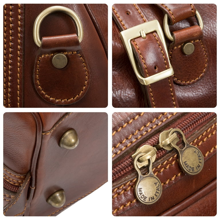 Alberto Bellucci Italian Leather Milano Carry-on Wayfarer Duffel