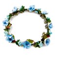thumbnail image 1 of lasenersm Couronne de Fleurs pour Mariage, Bleu, 1 of 4