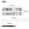 thumbnail image 4 of 1850Pcs Nail Crystals Sparkling Nail Set Flat Back Round Rhinestones with Pen Tweezer Nails Crafts, 4 of 9