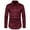 Wine#06, variant on Leesechin Mens Shirts Big and Tall Men's Long Sleeve Dress Shirt Regular Fit Casual Button-Down Solid Long Sleeve Turndown Collar Blouse & Shirt