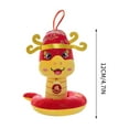 thumbnail image 4 of Loyerfyivos 12CM Chinese New Year Plush Snake Animals 2025 Year of The Snake Stuffed Mascot Doll Snake Plush Toys Chinese Zodiac Snake Decor for Spring Festival Lunar New Year Gifts Blessing Souvenir, 4 of 7