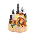 thumbnail image 2 of Adorno de escritorio Macarena casa luminosa navideña figura de Papá Noel miniatura, 2 of 8