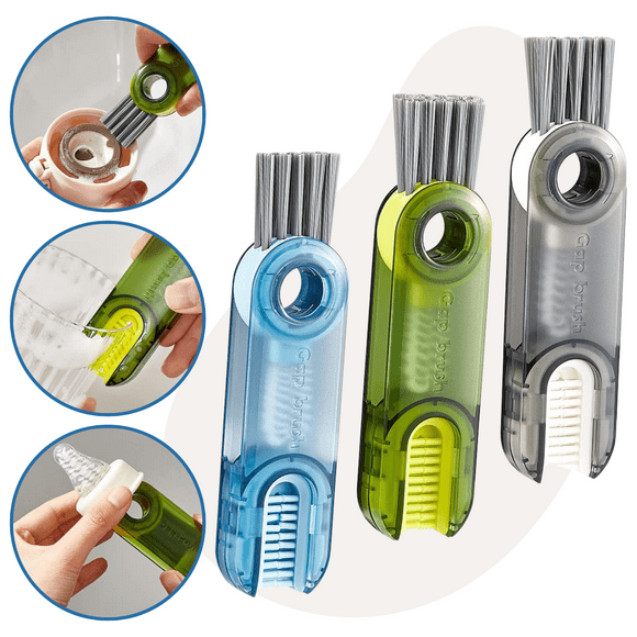 Cepillo Multi Limpieza 3 En 1 UNIVERSOENLINEA.COM Verde