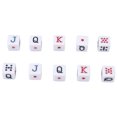 thumbnail image 2 of Set, 16MM Plastic 10PCS  Cubes White  for Table Games, 2 of 7
