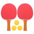 thumbnail image 1 of CIMAXIC Rubber Faced Table Tennis Racket Beginner Training Ping-pong Board Table Tennis Racket Set,9.65"X5.91"X0.39", 1 of 5