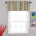 thumbnail image 2 of Kitchen Valance Curtains Colored Stripes Kitchen Window Curtains Window Valance for Living Room Bedroom Bathroom Dining Room 54X18 Inches, 2 of 5