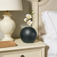 thumbnail image 6 of Plastic Vase 5x3.14x3.14in Black Small Round Bottle for Dried Flowers Pampas Table Desk Shelf Decor, 6 of 6