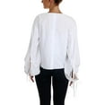 thumbnail image 2 of J.O.A. Womens Cotton Oversized Button Up Shirt, White, Medium, 2 of 3