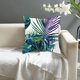thumbnail image 5 of Funda de almohada tropical de verano Laklulu con estampado de hojas de palma y plantas verdes, funda de almohada con decoración hawaiana para sofá familiar, 5 of 5