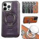 thumbnail image 1 of Funda de cuero de lujo con soporte invisible para iPhone 15/14/13 Pro Max iPhone 13 Pro PÚRPURA, 1 of 5