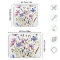 thumbnail image 3 of Watercolor Wildflower Dish Drying Mats Kitchen Mat Microfiber Counter Absorbent Dish Pad Drainer Rack 16"x18", 3 of 7