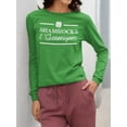 thumbnail image 3 of St Patricks Day Shamrock and Shenanigans Womens Long Sleeve T Shirt, 3 of 5