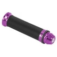 thumbnail image 3 of Puños de goma para manillar de motocicleta, de aluminio CNC, para manillar de 7/8", color morado, 3 of 10