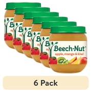 (6 pack) Beech-Nut Stage 2 Baby Food, Apple Mango & Kiwi, 4 oz Jar