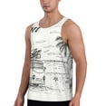 thumbnail image 2 of Xecao Summer Vacation Scene With Camping Van Men's Tank Top Workout Quick Dry Sleeveless Gym Jogging Muscle Shirts Summer Swim Beach Tops, 2 of 9